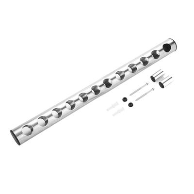 Edelstahl Weinregal Wandmontiert Küche Hausbar Halter Weinregale(12 Löcher)