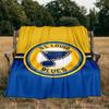 Louis Blues Hockey Team Blanket Flannel Throw for Sofa, Indoor, Camping, Living Room, Office, Chair, And Bed Soft Birthday Gift