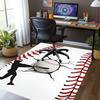 Baseball Printed Carpet,Rug,for Office Chair Living Room Bedroom Kitchen Room Decor Gifts.