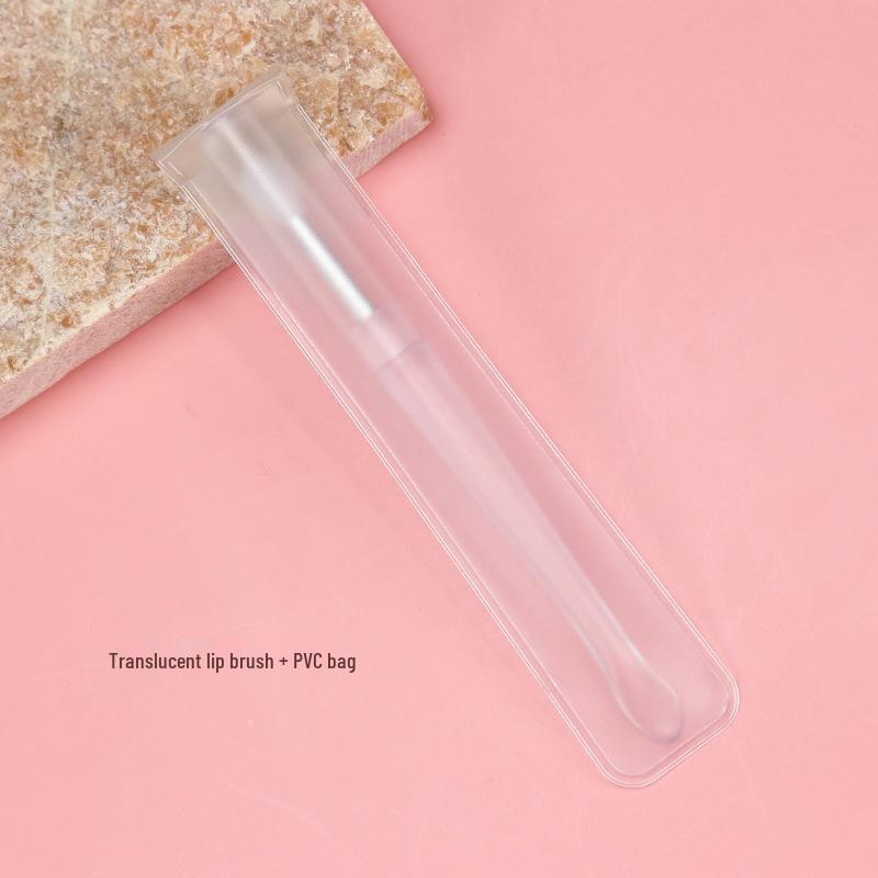 Portable Mini Lip Brush with Soft Bristles, Dustproof Cover, Non-Disposable Lipstick and Lip Mask Applicator.