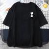 2024 Katzen-Print T-Shirt Sommer Sport Jogging Top Kurzarm Outdoor Mode T-Shirt Locker Weiches Shirt Lässige T-Shirts