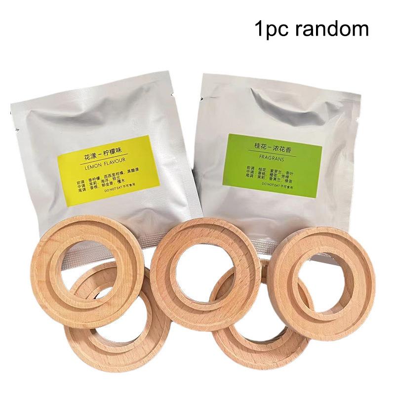 Apskritas Aromaterapinis Medinis Automobilio Oro Gaiviklis Eterinių Aliejų Difuzorius Absorbuoja Kvepalus Bukmedžio Tabletės Automobilio Salono Kvapo Šalinimas