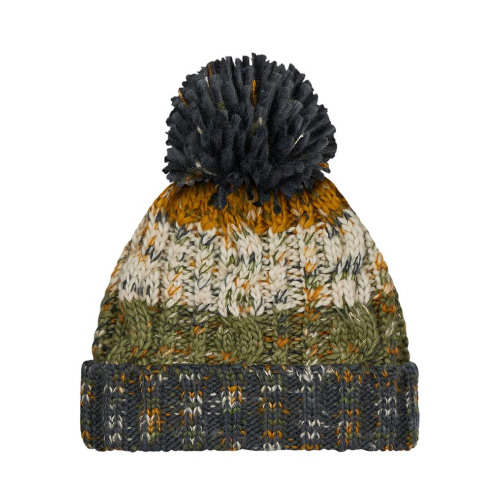 Corkscrew Pom Pom Beanie