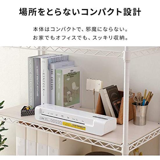 Iris Ohyama Laminator Compatible with A4 Easy operation Compact time 90 seconds Fast start Heater function Equipped with lever KLM42X ~100m Warm-up