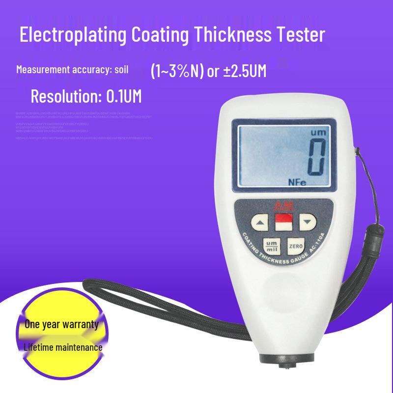 High Precision Portable Digital Coating Thickness Gauge and Plastic Thickness Tester
