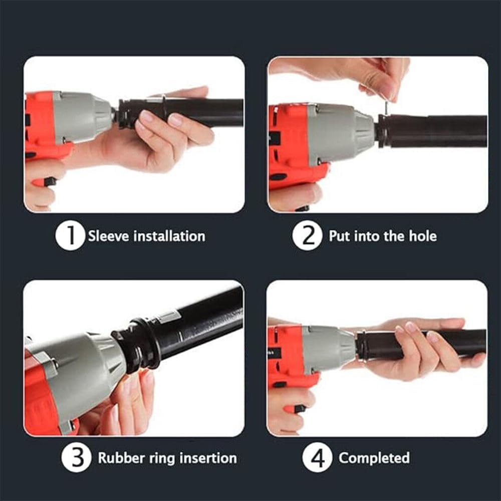 Unifizz 1/2 Inch Drive - 30mm Deep Impact Socket with 6 Point Design, Heat-Treated Cr-V Steel 200mm Length, Metric Sizes