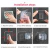 Self-adhesive Mop Holder Broom Stand Wall Mounted Mop Support Sweeping Brush Hook Storage Organizer Bathroom Kitchen Accessories