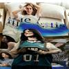 1PC Billie Eilish Custom Name Patterned Flannel Blanket Suitable For All Seasons for Home Decor Warmth and Comfort Gifts Holiday Present