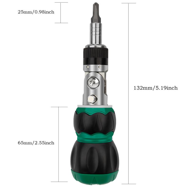 Ratchet Screwdriver Set Magnetic Compact Tool Kit With Bits Magnetic Screw Driver Set For Home Garage Car Computer Furniture