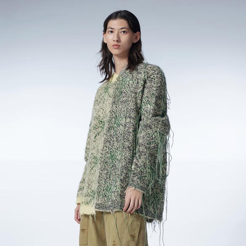 JNBY 23 Winter Round Neck Mohair Blend Knit Sweater