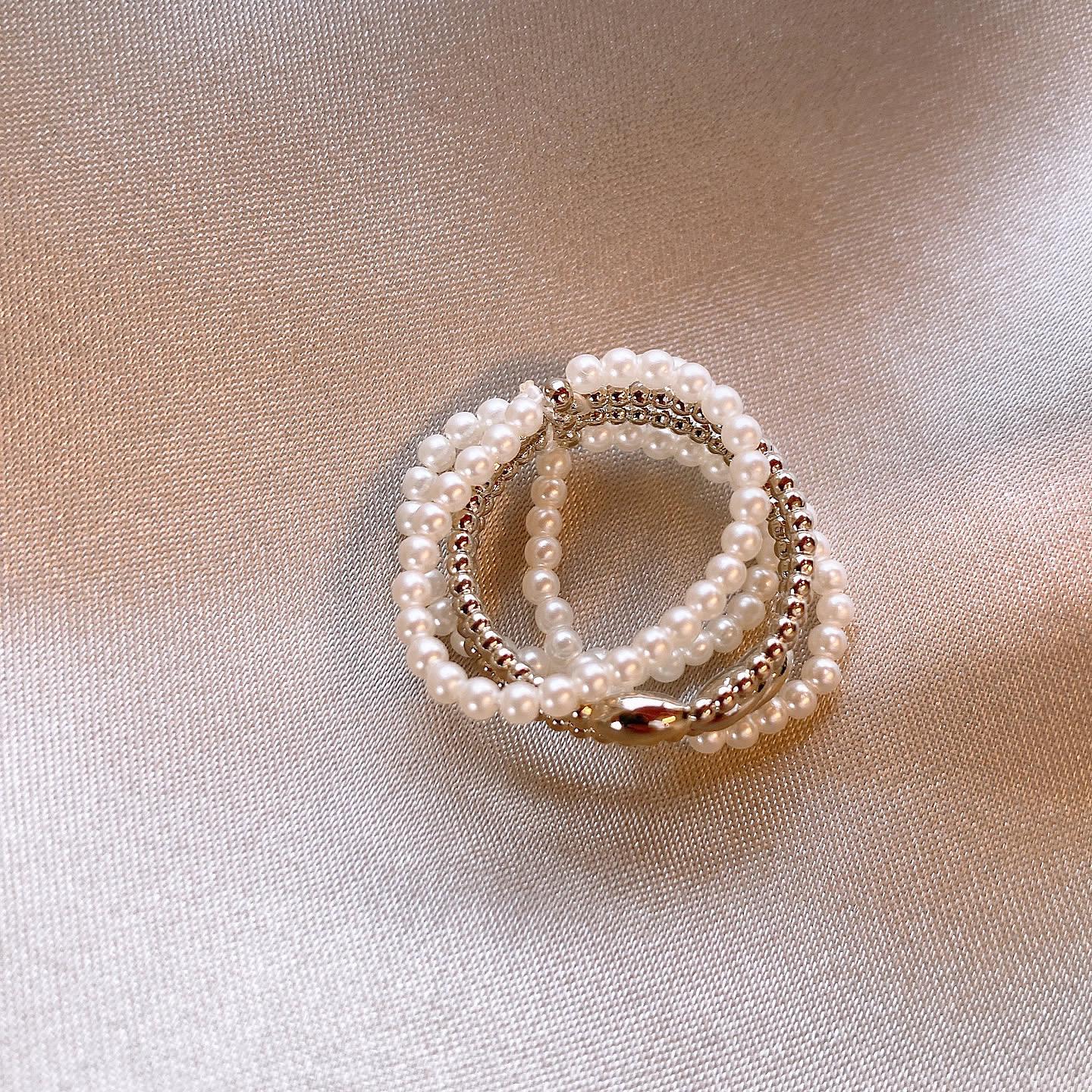 Exquisite 18k Gold-Plated Pearl Ring: High-End, Versatile Sweet Design