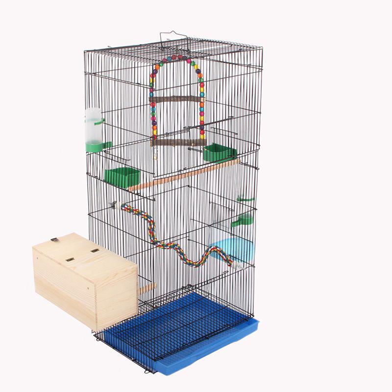 Large Parrot & Bird Cage for Budgies, Peonies, Wrens, Starlings & More