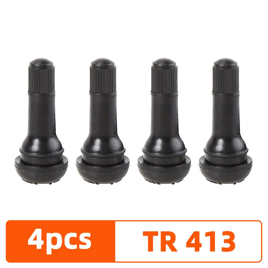YONGRUN 4/10/50/100PCS Valve Stem TR413/TR414 Automotive Vacuum Tire Rubber Valve Stem With Dust Cover Snap On Valve Car Parts