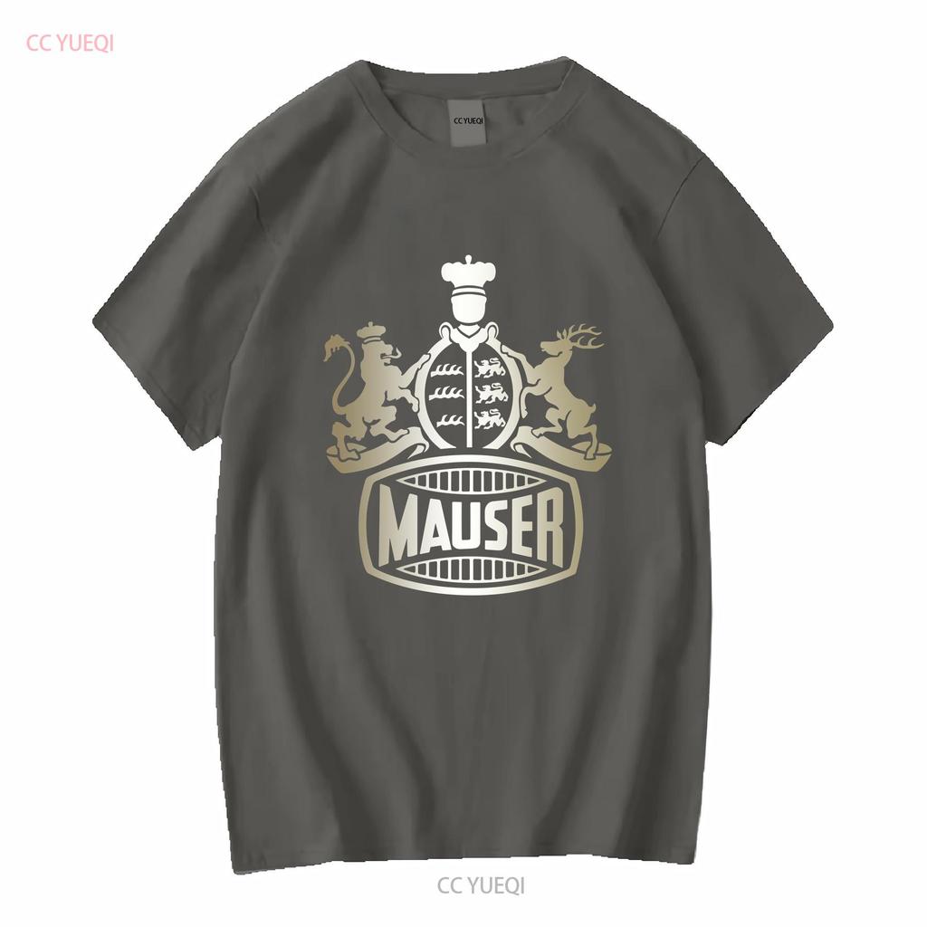 Mauser Feuerwaffen T-Shirt Deutsche Waffen k98 WW1 WW2 Logo Herren Waffe Deutschland lang- oder kurzärmlig Vintage Gewaschen homme