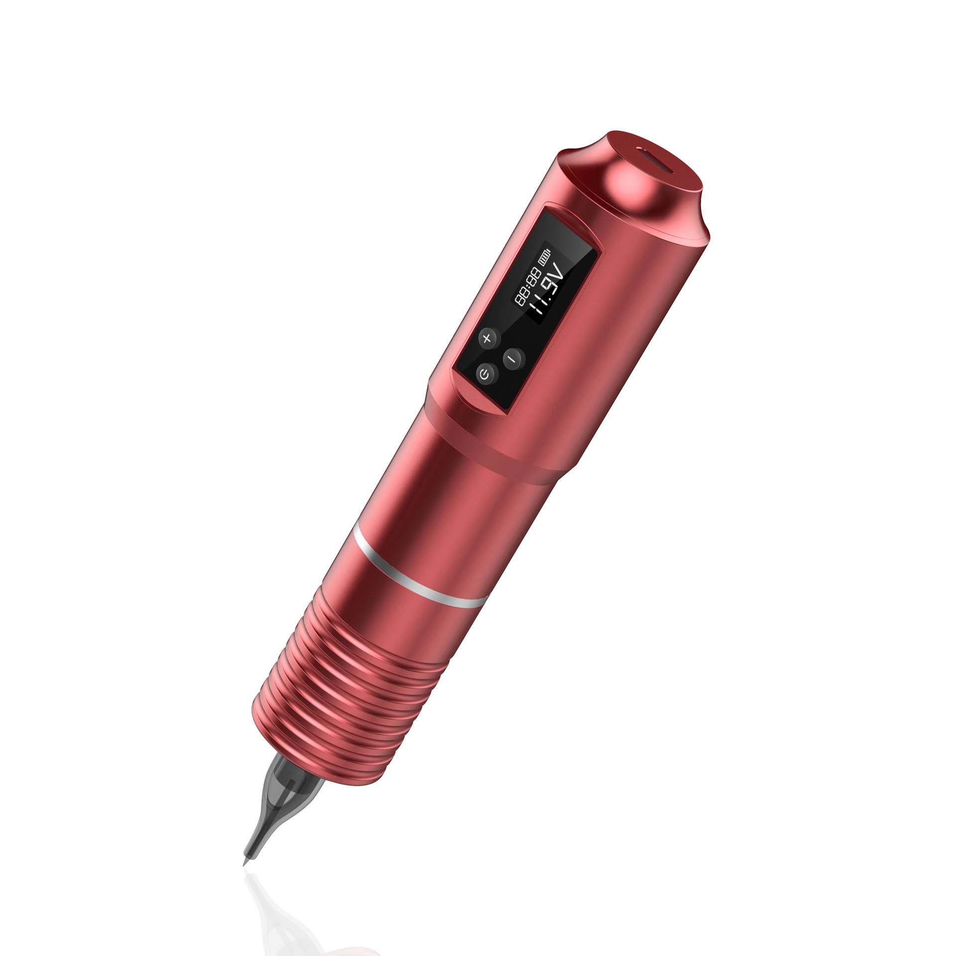 

Машинка для татуировки беспроводная аккумуляторная ручка-мотор универсальная машина с высоким разрешением экрана регулируемый ход инструмент для татуировки