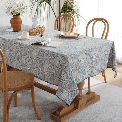 Tischdecke mit Blumenmuster im amerikanischen Stil aus Polyester, wasserdicht und ölbeständig, bedruckt, Handtuch
