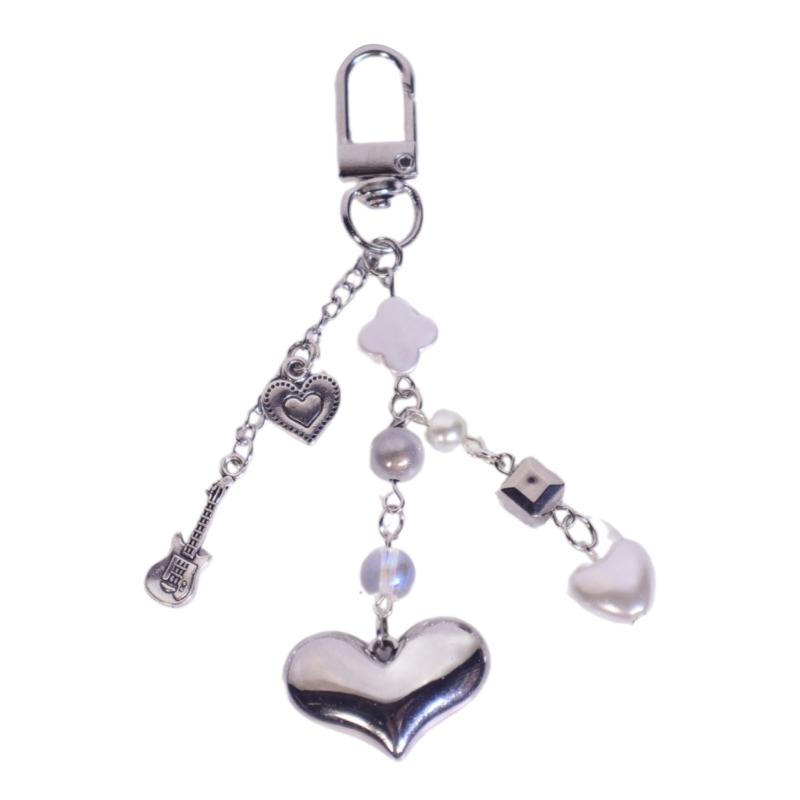 Stylish Mobile Phone Chain Handmade Beaded Keyring Pendant Fashionable Key Chain Practical Phone and Bag Accessory