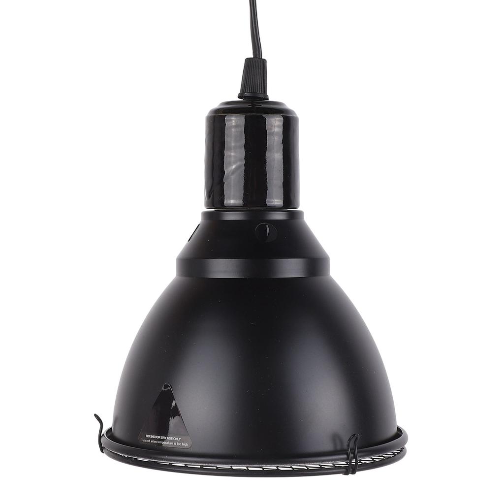 5.5in Reptile Lamp Fixture Uniform Heating Professional Shallow Dome Lamp Cap for Amphibians
