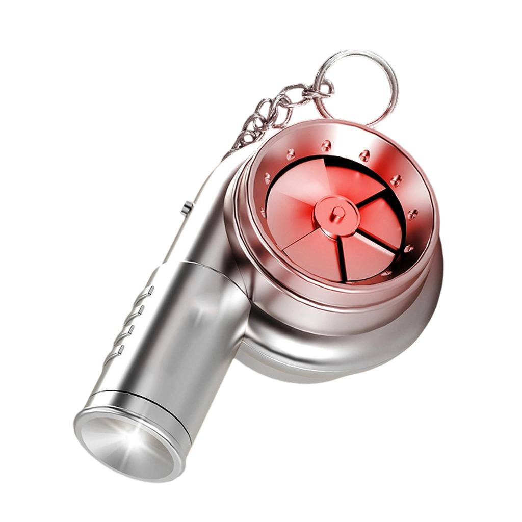 Turbocharging Keychain Pendant with Light Sound Effects Nighttime Visibility Creative Children's Educational Toy