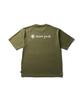 Snow Peak New Standard Back Printed Logo Short Size L T-Shirt NSD-TS-25AU004, Sleeve, Men's/Women's, Olive,