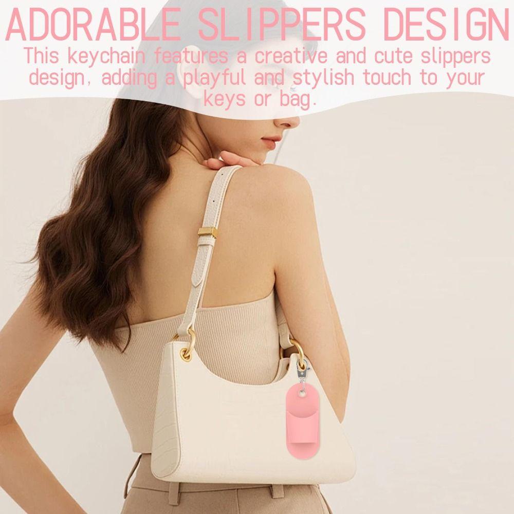 Silicone Lanyard Pen Holder Solid Color Pen Holder Keychain Portable Pen Clip