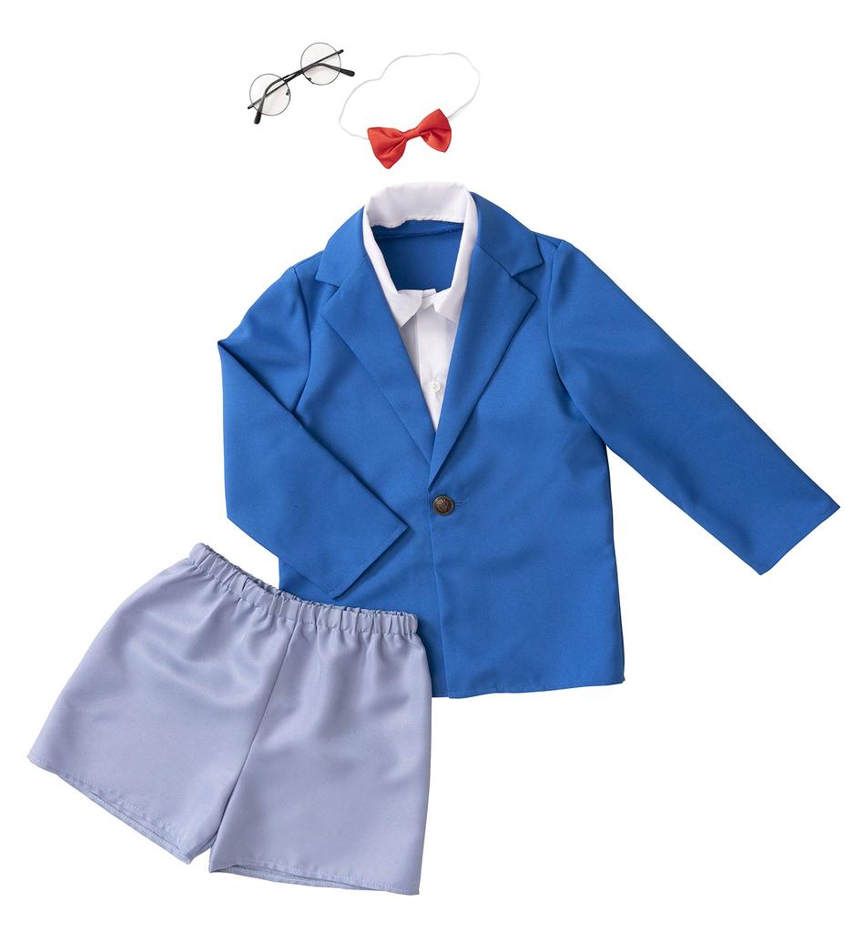 Clearstone Narikara Kenkyubu Cosplay Halloween Costume for Elementary School 120cm Blue Kids, Boys,