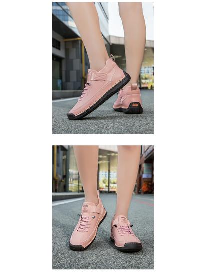 Hand-Stitched Women's Soft Sole Flat Shoes for Autumn/Winter