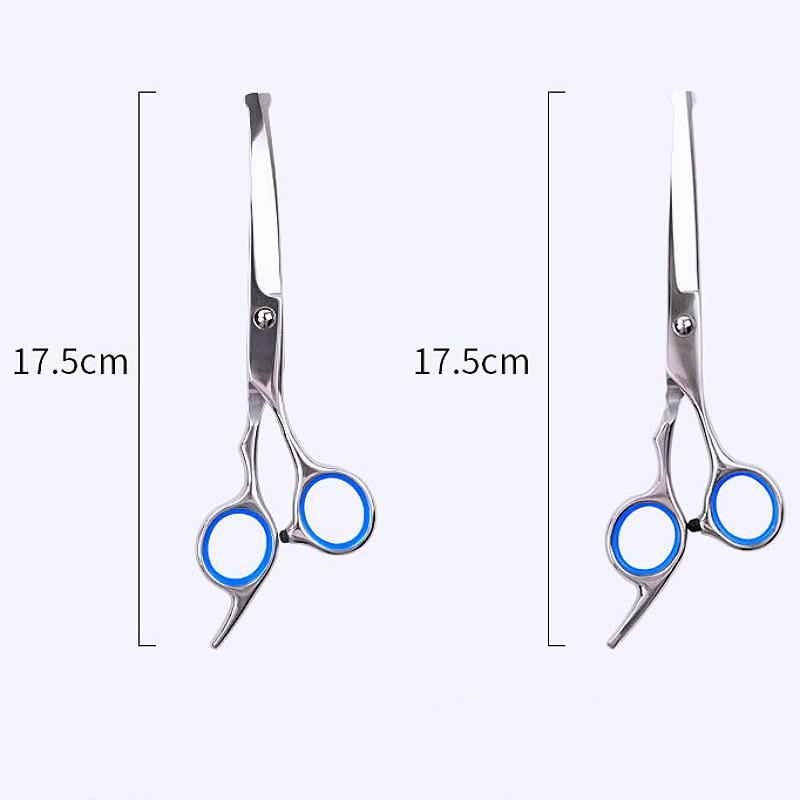 Dog Scissors Stainless Steel Dog Hair Scissors Pet Grooming Dogs Hair Trimmer Comfortable Handle Dogs Grooming Tool Pet Products