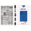 Professional Steel Nail Stamping Plate Floral Checkered Stripe Moon Designs for DIY Manicure Art Tools