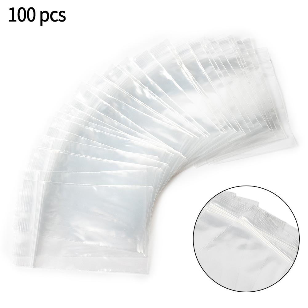100 Plastic Bag 100pcs 3 Sizes Baggies Baggy Plastic