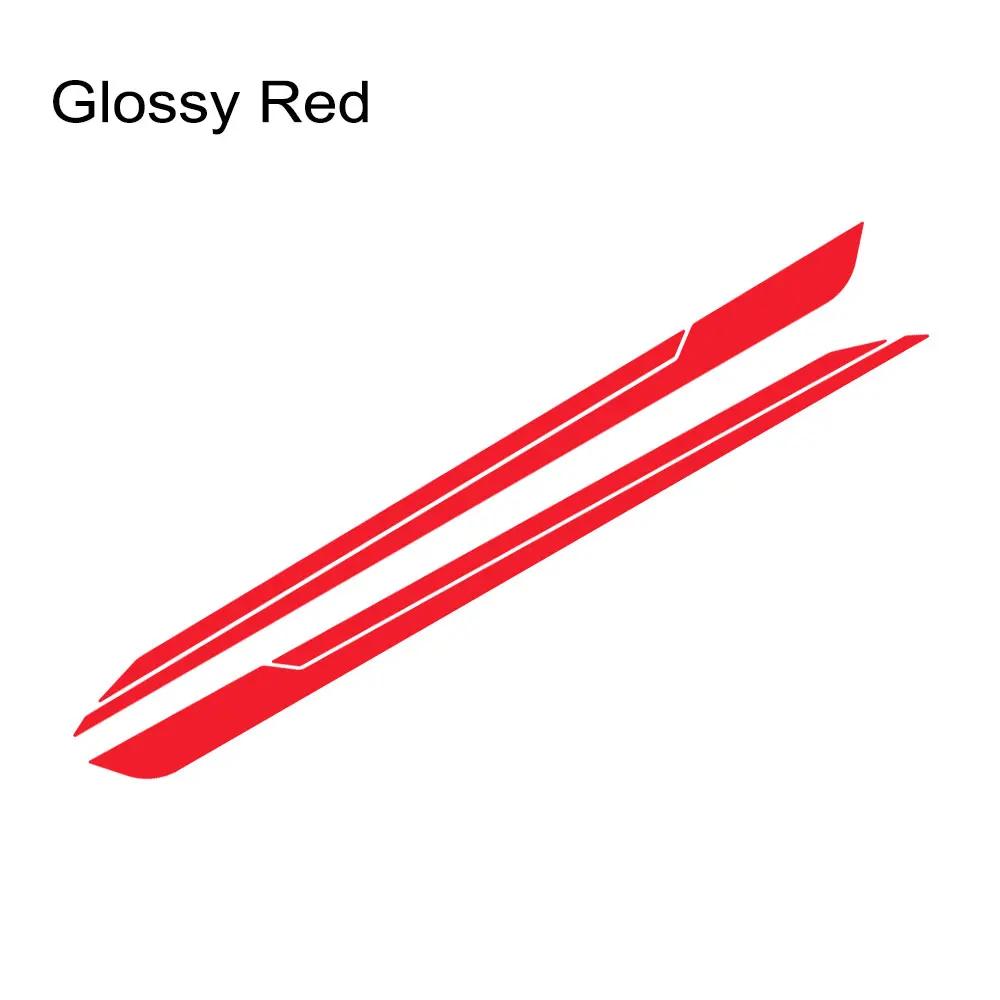 2PCS Car Long Striped Door Side Skirts Stickers Car Vinyl Decals Car Body Decoration Stickers Accessories For Skoda Fabia MK3