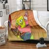 CartoonS-Spongebob Morbido Peluche Divano Letto Coperta da Lancio Cartoon Coperte da Picnic Moderna Coperta in Flanella Coperta Stampata Regalo