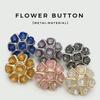 Luxury Colorful Rhinestone Flower Buttons for Suits and Coats