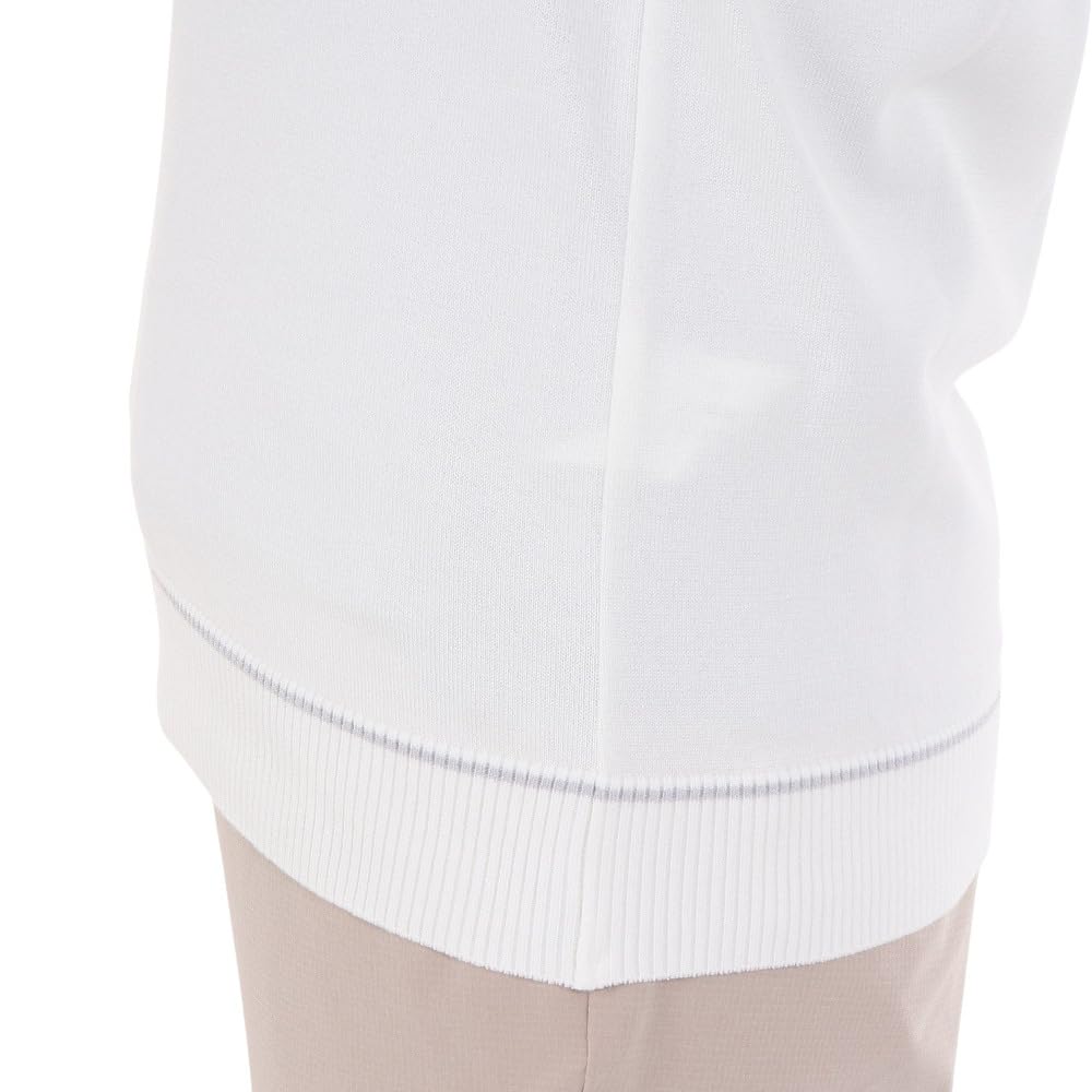 Pletená vesta Posádka Výstřih Bez rukávů Žakárový Jednoduchý Golf MGWXJL82 WH00 [Munsingwear] Dámské (Bílý)