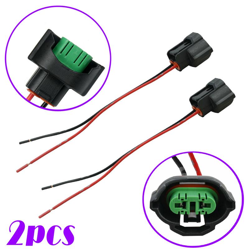 2pcs Auto Light Accessories Universal Car Lights H8 Female Connector Car Fog Light Adapter Plug Car Lamps Socket Connectors