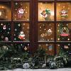 Santa Claus Snowflake Elk Festive Atmosphere Decorated Glass Windows Window Stickers