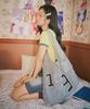 1993Studio 1993 Nylon Applique Check Tote Bag_Black