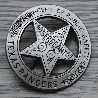 Distintivo de metal, distintivo de Ranger dos EUA, distintivo de habilidade, adereços de cinema e televisão