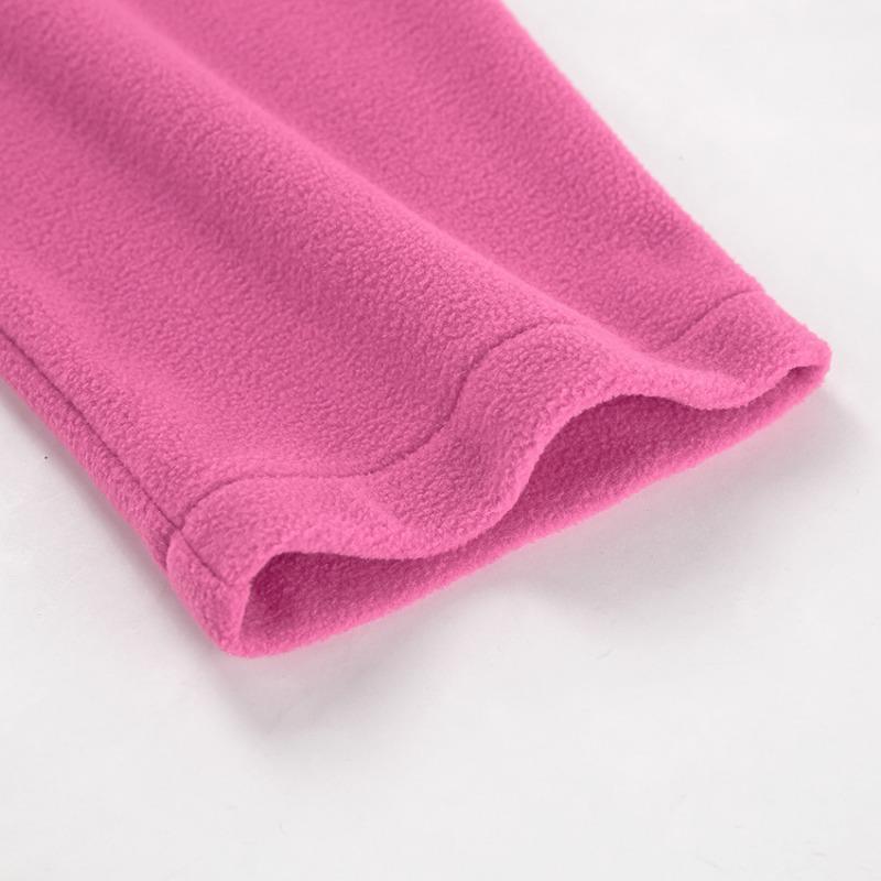 Damen S Rosa Kragen Fleece Cardigan Sweatshirt Locker Langarm