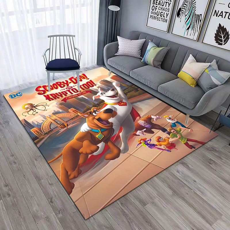 Halloween Cartoon Comedy Adventure Movie Scooby-Doo Carpet Is Suitable for Living Room and Bedroom Doormats Office Balcony Decorative Carpet V8