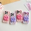 3D Large Bow Pink/Purple Case for iPhone 13-15, 17 Pro