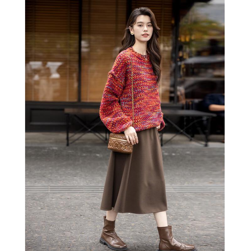 MOKANA Women's Fair Isle Long Sleeve Sweater