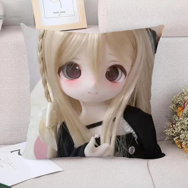 Fall Pillow Cover x B-Barbie Dolls Decorative Pillowcases  Car Decoration Sofa Cushions Cushion Covers for Bed Pillows