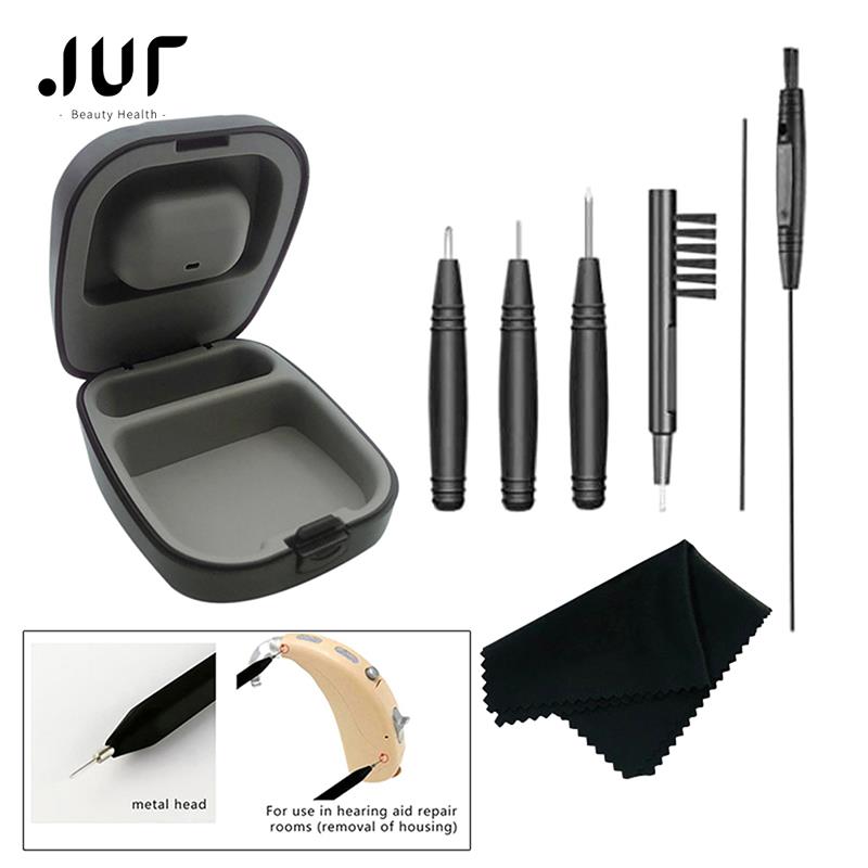 8Pcs Hearing Aid Cleaning Tools Hearing Aids Cleaning Kit Brush Vent Cleaner Cleaning Wire With Magnet And Wax Loop Cleaning