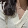 Star Sparkle Necklace Korean Version Heavy-Duty Industry Pentagram Clavicle Chain Niche Design Geometric Prism Necklace