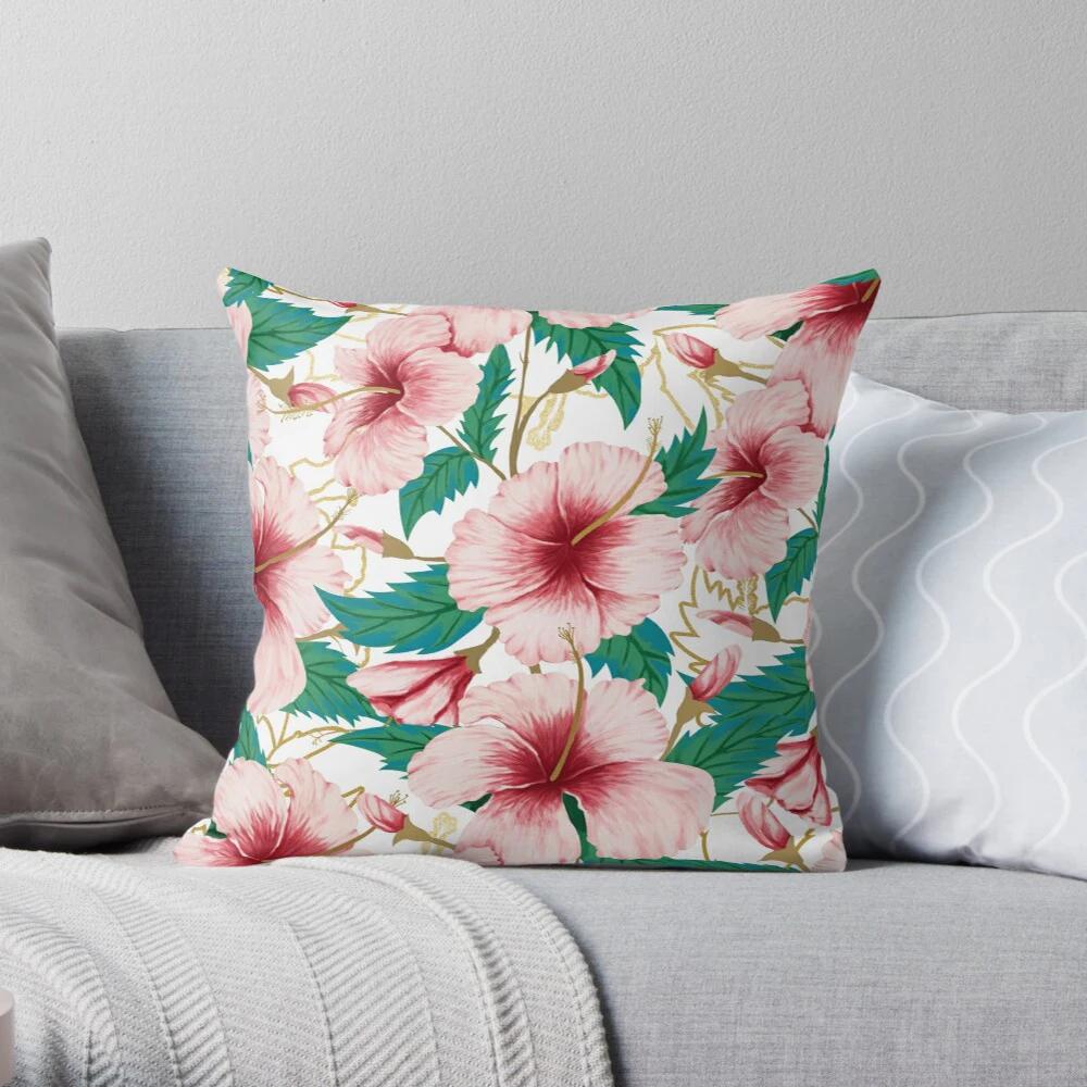 Simple Bedroom Living Room Decoration Sofa Bed Pillowcase Abstract Human Animal Flower Pattern Home  Cushion Cover