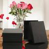 Black Wrapping Box Gift Box Rectangular Shape Elegant Design For Christmas And Valentine's Day 4Pcs