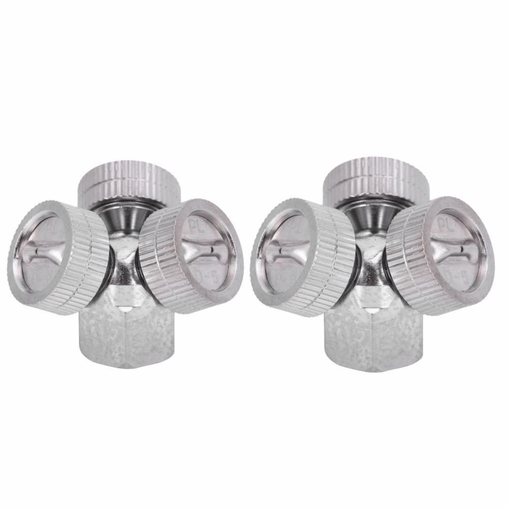 2pcs M14x1.5mm Spray Head Copper Garden Nozzle Durable Spray Nozzle Lawn Watering серебряный