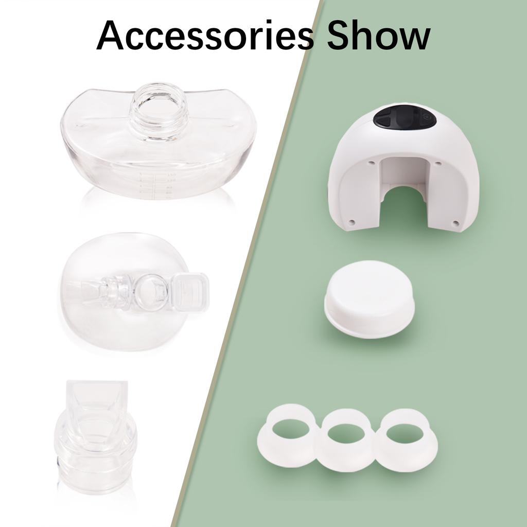 1er-Pack tragbare tragbare Milchpumpe, freihändige elektrische Milchpumpe zum Stillen, 4 Modi, 9