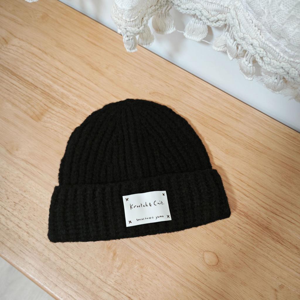 Versatile Face-showing Small Woolen Hat Korean Style Autumn and Winter Soft Girl Fashion Hat Boys and Girls Thickened Windproof Warm Knitted Hat